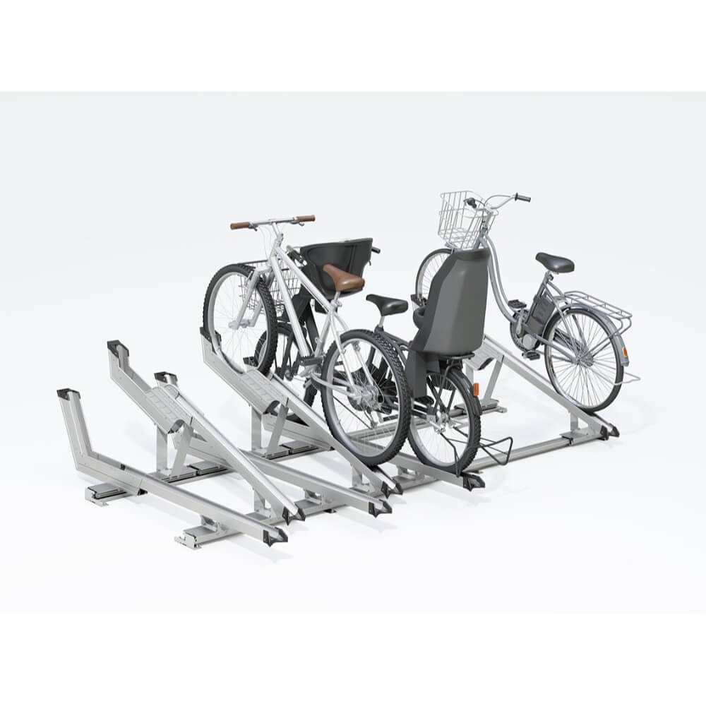法人様限定(現場配送不可) ダイケン アルミ製スライドラック SR-AHWシリーズ SR-AHW9 『 自転車9台収容 』