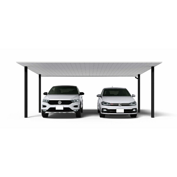 【キャンペーン対象商品】【商品のみ】カーポート 2台用 YKK YKKAP PLAIN ROOF プレーンルーフ 600タイプ 単体セット 50-60L H28『 YKKAP カーポート 車庫 ガレージ 駐車場 屋根 2台用 アルミ屋根 おしゃれ 』