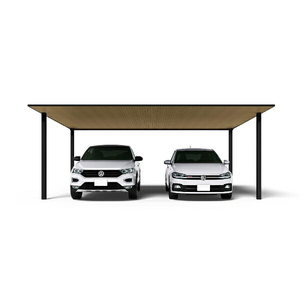 【キャンペーン対象商品】【商品のみ】カーポート 2台用 YKK YKKAP PLAIN ROOF プレーンルーフ 600タイプ 単体セット 54-48L H28『 YKKAP カーポート 車庫 ガレージ 駐車場 屋根 2台用 アルミ屋根 おしゃれ 』