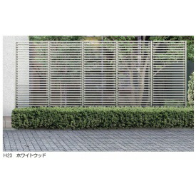 YKK リレーリアフェンス1N型(横格子) 関東間 (本体+柱)セット 連結用 H18FJ TPS-F31N
