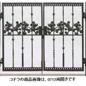 【送料無料】リクシル 新日軽 ディズニー門扉 角門柱式 ミッキーC型 0812 両開き『LIXIL ゲート 部材 ガーデン 住宅 境界 入口 塀 壁 diy キャラクター おしゃれ 鋳物 洋風 門扉』 ブラック 69,135円