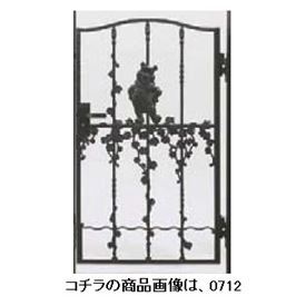 【送料無料】リクシル 新日軽 ディズニー門扉 角門柱式 プーさんB型 0610 片開き『LIXIL ゲート 部材 ガーデン 住宅 境界 入口 塀 壁 diy キャラクター おしゃれ 鋳物 洋風 門扉』 ブラック|エクステリアのプロショップ キロ