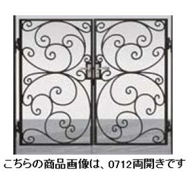 【送料無料】リクシル 新日軽 ディズニー門扉 角門柱式 プリンセスA型（唐草） 0610 両開き『LIXIL ゲート 部材 ガーデン 住宅 境界 入口 塀 壁 diy キャラクター おしゃれ 鋳物 洋風 門扉』 ブラック