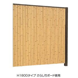 タカショー エバー 8型セット(エバー竹林) 85角柱(片面) 追加型(片柱) 高さ1500タイプ 『竹垣フェンス 柵』 真竹|エクステリアのプロショップ キロ