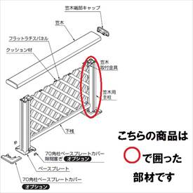 リクシル 樹ら楽ステージ デッキフェンス 柱部材 埋込仕様 主柱 T12 『リクシル』 『ウッドデッキ 人工木 フェンス』