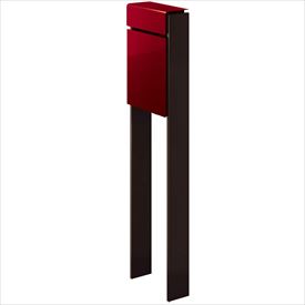 YKK フィッテ （上入れ前だし） DPB-1 『ポスト＋柱セット』 ポスト：シックレッド／柱：ダークブラウン