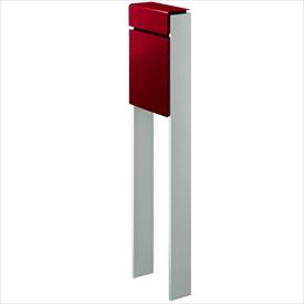 YKK フィッテ （上入れ前だし） DPB-1 『ポスト＋柱セット』 ポスト：シックレッド／柱：シルバー 45,480円