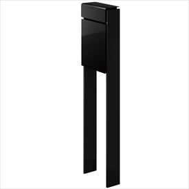 YKK フィッテ （上入れ前だし） DPB-1 『ポスト＋柱セット』 ポスト：カームブラック／柱：カームブラック｜エクステリアのプロショップ　キロ