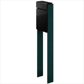 YKK フィッテ （上入れ前だし） DPB-1 『ポスト＋柱セット』 ポスト：カームブラック／柱：ブリティッシュグリーン