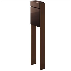 YKK フィッテ （上入れ前だし） DPB-1 『ポスト＋柱セット』 ポスト：ダークブラウン／柱：ミディアムブラウン