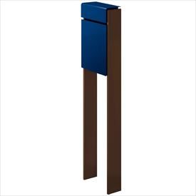 YKK フィッテ （上入れ前だし） DPB-1 『ポスト＋柱セット』 ポスト：プレシャスブルー／柱：ミディアムブラウン
