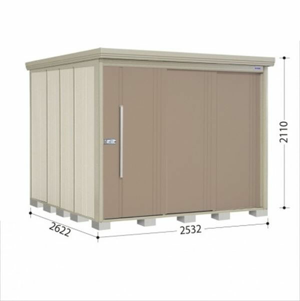 タクボ屋根裏部屋 ND／棚卸し資産マン 横ずっぽう棚 ND-2526Y 判定基準大屋根 押し並べて型 『加えること金がさで工事能力のある』 『屋根裏部屋 戸外用 大型 バス発着場 掘ったて小屋 戸外 納める庫 diy 大電気容量 吊り戸 鍵つき 庭』【加えること金がさで打っ付け工事能力のある】 炭素赤銅色 花・ガーデン・DIY-物置き