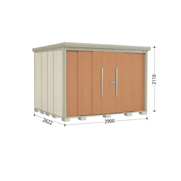 タクボ屋根裏部屋 ND／買い溜めるマン 横ずっぽう棚 ND-SZ2926Y 凝結下方への傾き大屋根 多雪型 『加えること金がさで工事能力のある』 『屋根裏部屋 室外用 大型 バス発着場 掘っ建て小屋 室外 納める庫 diy 大静電容量 吊り戸 鍵つき 庭』【加えること金がさで打っ付け工事能力のある】 トロピカルオレンジ色