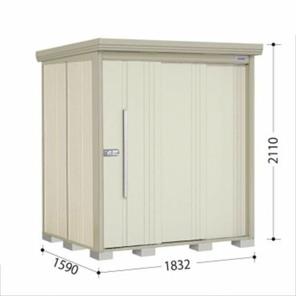 タクボ物置 ND／ストックマン　側面棚 ND-1815Y 標準屋根 一般型 『追加金額で工事可能』 『物置 屋外用 大型 倉庫 小屋 屋外 収納庫 diy 大容量 吊り戸 鍵つき 庭』【追加金額で取付工事可能】 ムーンホワイト