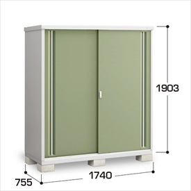 【棚が大きい】イナバ物置 MJX／シンプリー MJX-177E JG 全面棚タイプ『物置 屋外 小型 小屋 倉庫 収納庫 イナバ diy キット スリム おしゃれ』【関東・東海地方限定配送】【追加金額で取付工事可能】 JG(ジェードグリーン)