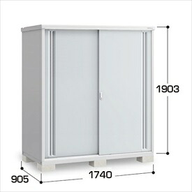 【棚が大きい】イナバ物置 MJX／シンプリー MJX-179E PS 全面棚タイプ『物置 屋外 小型 小屋 倉庫 収納庫 イナバ diy キット スリム おしゃれ』【関東・東海地方限定配送】【追加金額で取付工事可能】 PS(プラチナシルバー)