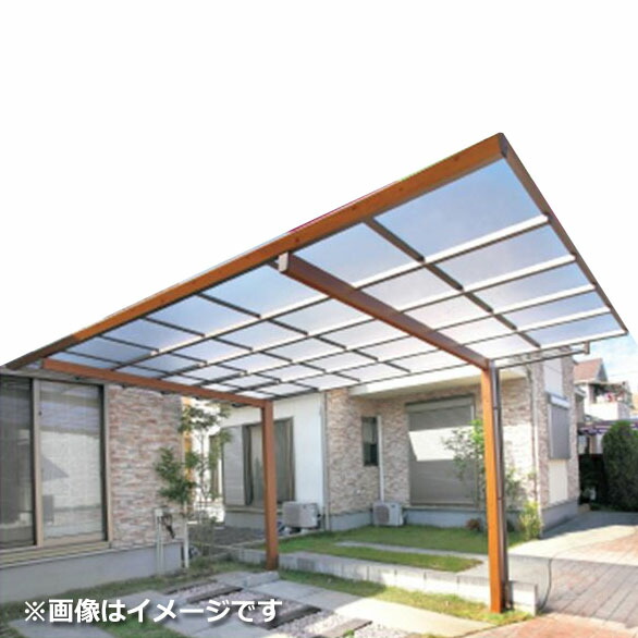 タカショー アートポート ミニ 21-35 基本タイプ ポリカ屋根 標準柱（H22） 『 カーポート 車庫 ガレージ 駐車場 屋根 diy 』