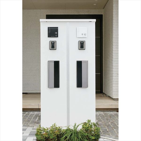 トーシン 機能門柱 デュアル800 (LED照明・ポスト付門柱) 組合せ例 P33-1 GW-LGRDALS800-□□