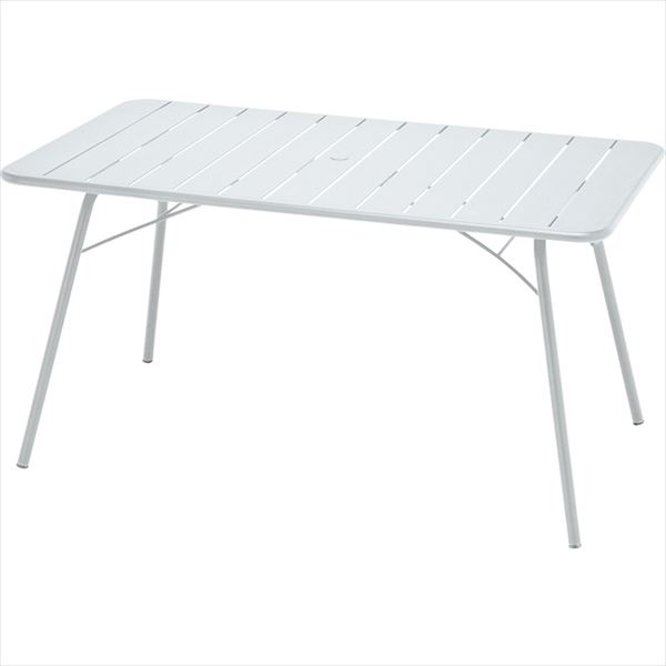 ニチエス ＦＥＲＭＯＢ フェルモブ ルクセンブールテーブル 80×143 ＊日がさ穴付き添い人 01白いこと