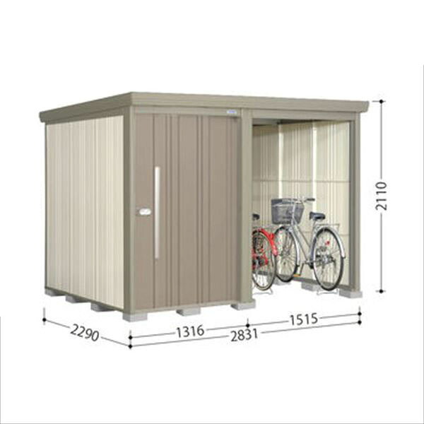 タクボ物置 TP/ストックマンプラスアルファ TP-2822 一般型 『物置 屋外 大型 倉庫 小屋 収納庫 diy サイクルポート タイヤ テント 庭 おしゃれ』【追加金額で取付工事可能】 カーボンブラウン|エクステリアのプロショップ キロ