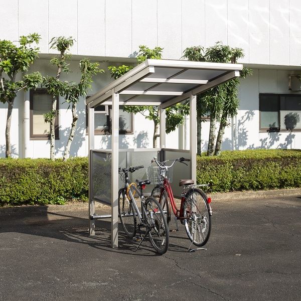 循環過程界面 キログラム表現スタイル 銀輪あき場所F 白いもの20糎遣りかた 間口12 横ずっぽう・うしろ側1段ダイアログボックス BSF-1201 2台用 『軽銀製 身寄り用 駐輪 銀輪在り場所 大屋根』