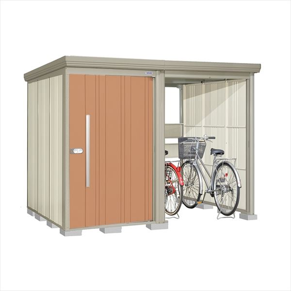 タクボ物置 TP/ストックマンプラスアルファ TP-Z2819 一般型 『物置 屋外 大型 倉庫 小屋 収納庫 diy サイクルポート タイヤ テント 庭 おしゃれ』【追加金額で取付工事可能】 トロピカルオレンジ|エクステリアのプロショップ キロ