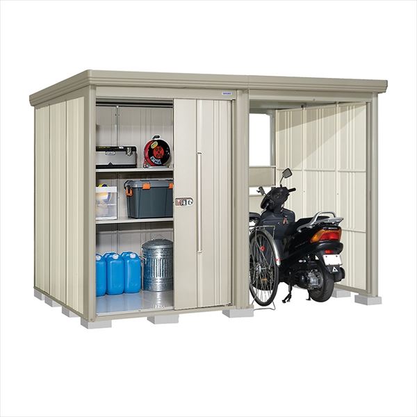 タクボ物置 TP／ストックマンプラスアルファ TP-3019 一般型 『物置 屋外 大型 倉庫 小屋 収納庫 diy サイクルポート タイヤ テント 庭 おしゃれ』【追加金額で取付工事可能】 ムーンホワイト
