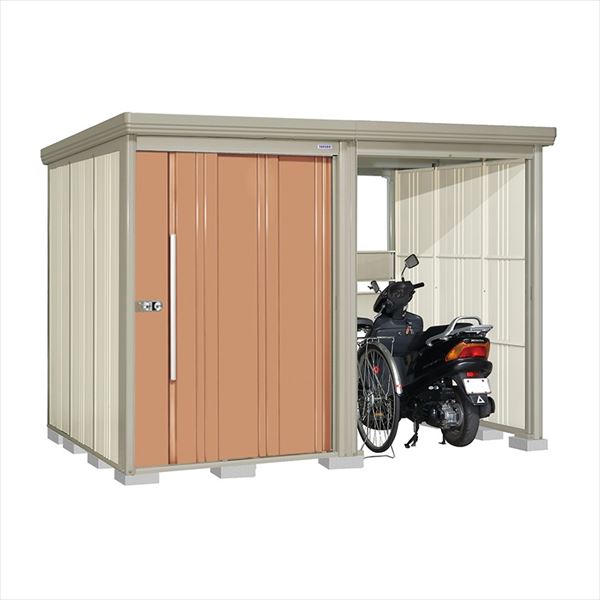 タクボ物置 TP／ストックマンプラスアルファ TP-3019 一般型 『物置 屋外 大型 倉庫 小屋 収納庫 diy サイクルポート タイヤ テント 庭 おしゃれ』【追加金額で取付工事可能】 トロピカルオレンジ