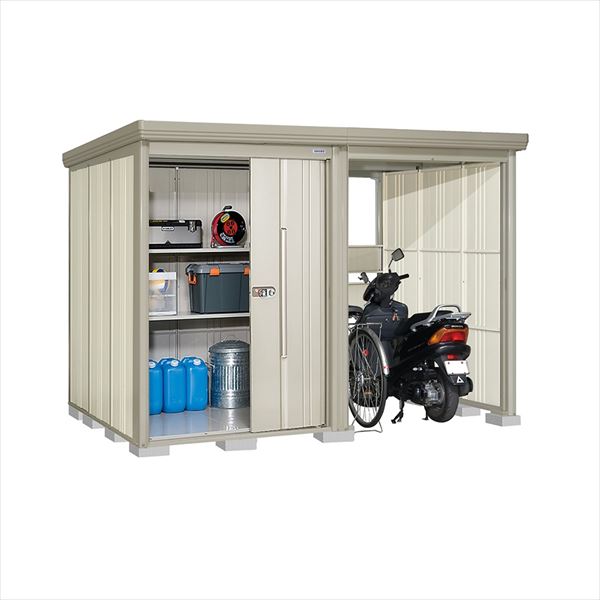 タクボ物置 TP／ストックマンプラスアルファ TP-SZ31R19 多雪型 『物置 屋外 大型 倉庫 小屋 収納庫 diy サイクルポート タイヤ テント 庭 おしゃれ』【追加金額で取付工事可能】 ムーンホワイト