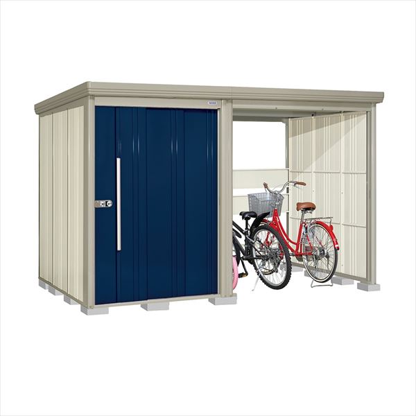 タクボ物置 TP／ストックマンプラスアルファ TP-SZ33R19 多雪型 『物置 屋外 大型 倉庫 小屋 収納庫 diy サイクルポート タイヤ テント 庭 おしゃれ』【追加金額で取付工事可能】 ディープブルー