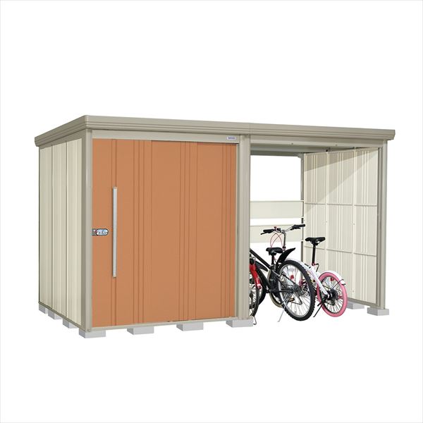 タクボ物置 TP／ストックマンプラスアルファ TP-SZ37R19 多雪型 『物置 屋外 大型 倉庫 小屋 収納庫 diy サイクルポート タイヤ テント 庭 おしゃれ』【追加金額で取付工事可能】 トロピカルオレンジ