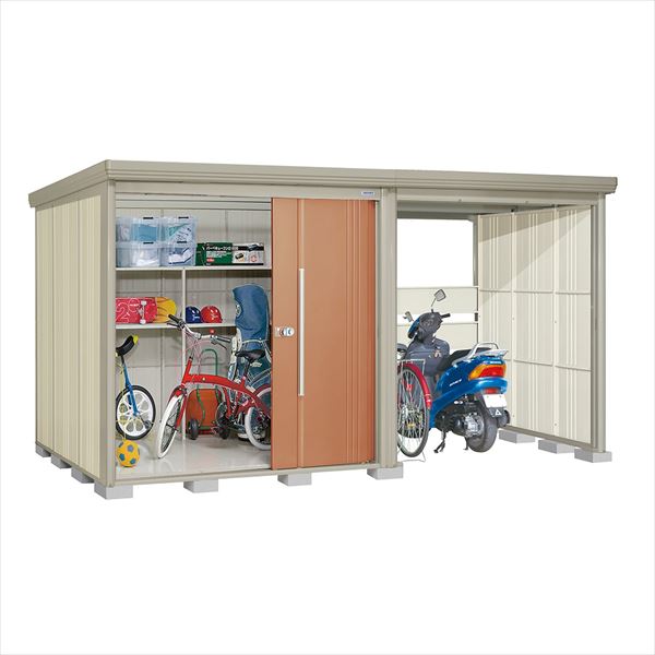 タクボ物置 TP/ストックマンプラスアルファ TP-Z40R19 一般型 『物置 屋外 大型 倉庫 小屋 収納庫 diy サイクルポート タイヤ テント 庭 おしゃれ』【追加金額で取付工事可能】 トロピカルオレンジ