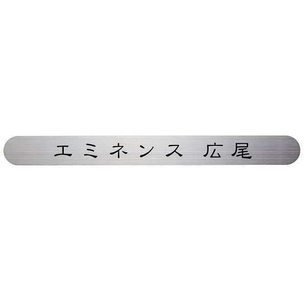 福彫 館銘板・商業サイン ステンレス補助プレート SZ-901 『表札 サイン 戸建』