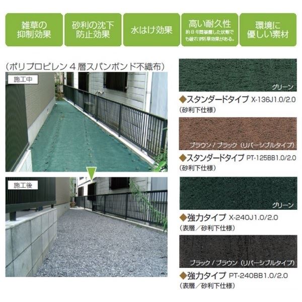 安心の定価販売 ビーライフエス グリーンビスタ スタンダードタイプ 砂利下仕様 グリーン 2m巾 50m巻 防草シート エクステリアのプロショップ キロ 全国組立設置無料 Www Vitamincompany It