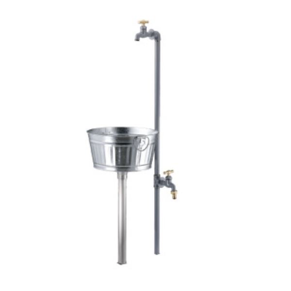ミズタニバルブ工業 小庭リウム パイプ Piprop+PlantPan MP-CO-2Pi-GR 『水栓柱・立水栓 屋外用』