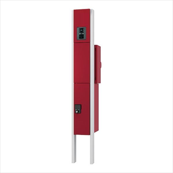ナスタ 門柱ユニット 大型郵便物対応ポスト+宅配ボックス 組み上げ出荷(受注生産品) インターホン取付仕様 LED照明無 KS-GP10ANKT-M3-□-TBD