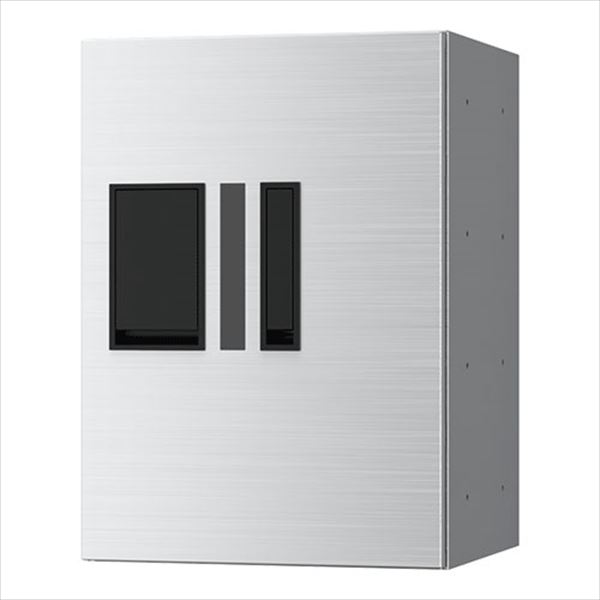 ナスタ プチ宅 集合住宅向け宅配ボックス 本体 前入前出/機械式 400×280×407 KS-TLP28R4AN-S 捺印付 ステンレスヘアライン