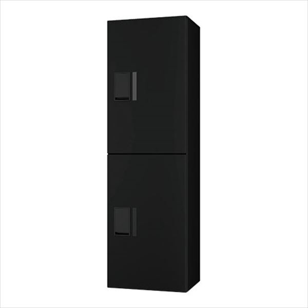 ナスタ プチ宅unit 集合住宅向け宅配ボックス 本体 前入前出/機械式 1200×360×316 KS-TL01R02A-BK ※捺印は付属しておりません ブラック×ブラック