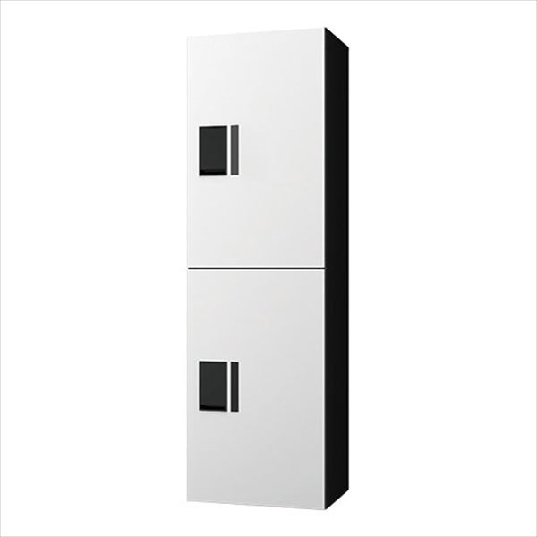 ナスタ プチ宅unit 集合住宅向け宅配ボックス 本体 前入前出/機械式 1200×360×316 KS-TL01R02A-W ※捺印は付属しておりません ホワイト×ブラック