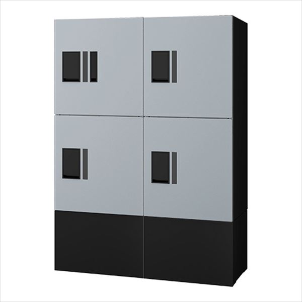 ナスタ プチ宅unit 集合住宅向け宅配ボックス 組み合わせ例 ４ボックス 前入前出/機械式・防滴タイプ