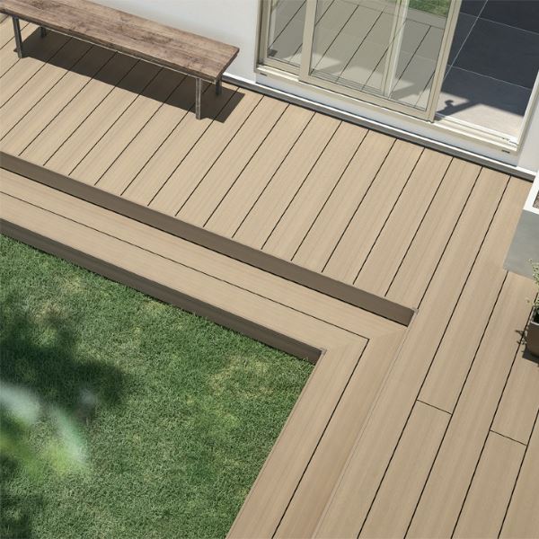 三協アルミ ウッドデッキ（床板、側枠のみ） ひとと木2 モカブラウン 5尺