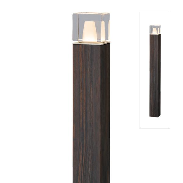 【貨物輸送無料】隼演芸会 エバーアートポールライト 18型 HFD-D96E #71287800 100V用 『エクステリア点火装置 苑地点火装置』『苑地点火装置 室外 点火装置 書き込み Takasho ガーデニング』 ブラックエボニー