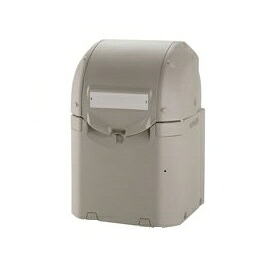 リッチェル ワイドペールST 350 『ゴミ袋（45L）積もり積もる引き合い 7袋、一戸数引き合い 3一戸』 『ゴミ寄せあつめる庫』『 紙くずかご ゴミ袋 室外 ゴミストッカー 砂ぼこりボックス席 ゴミステイション 独立独行会 町内会 今めかしい 』 薄墨色
