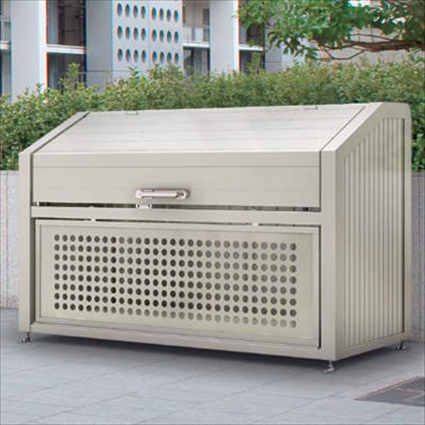 【法人様限定商品 個人宅・現場配送不可】四国化成 ゴミストッカー PS型 奥行700ｍｍ GPSN-1512-07SC 『ゴミ袋（45L）集積目安 19袋、世帯数目安 10世帯』 『ゴミ収集庫』『ダストボックス ゴミステーション 屋外』 ステンカラー