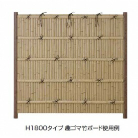 タカショー e-バンブーユニット こだわり竹建仁寺垣 H600 パネル (両面) ＊柱は別売です 『竹垣フェンス 柵』