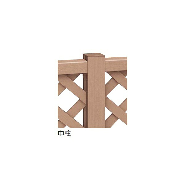 YKKAP リウッドデッキS ハイパーティション 08用 中柱 Ｔ190 ウッドデッキ フェンス パネル 人工木 樹脂 diy｜エクステリアのプロショップ　キロ