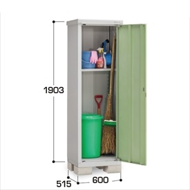 【全面開口】イナバ物置 BJX／アイビーストッカー BJX-065EP JG 半棚タイプ『物置 屋外 小型 小屋 倉庫 収納庫 イナバ diy キット スリム おしゃれ』【関東・東海地方限定配送】【追加金額で取付工事可能】 JG(ジェードグリーン)