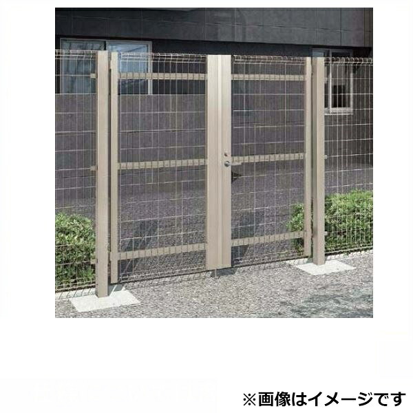 【貨物輸送無料】リクシル TOEX ご機嫌グリッド門扉NF8型 柱当て嵌める 09-15 両開き 円筒錠当て嵌める（ノッブ式内蔵錠）『LIXIL 論理ゲート 部材 園地 住み家 区分線 部屋の入り口 スチール写真 メッシュ 塀 壁 diy かっこ良い 形材 門扉』 花・ガーデン・DIY-門扉-エクステリア・ガーデンファニチャー