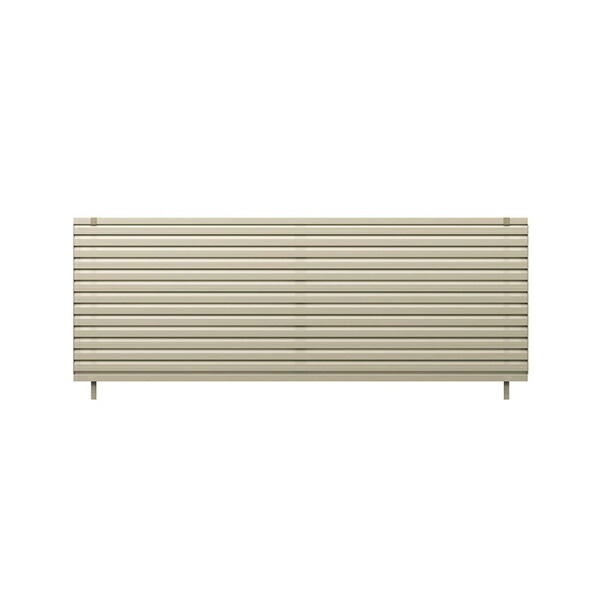 【個人宅送料無料】フェンス 目隠し 三協アルミ レジリア YL1型 2010 H1000 高さ100cm 本体のみ フリー支柱タイプ『三協立山 横 格子 屋外 アルミ 庭 diy おしゃれ 柵 塀 風よけ 境界 外構 ガーデン』