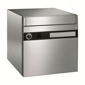 ナスタ 集合住宅用ポスト 前入前出タイプ シリンダー錠 KS-MB602S-C（１戸用・受注生産品） 屋内用 『郵便ポスト』 ヘアーライン仕上 アクリル焼付塗装